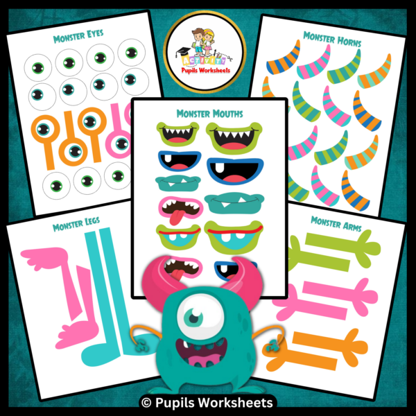 Build A Monster Craft Activity - Pupils Worksheets