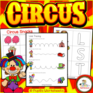 Circus Silly Centers Worksheets - Circus Themed Literacy Centers Activities